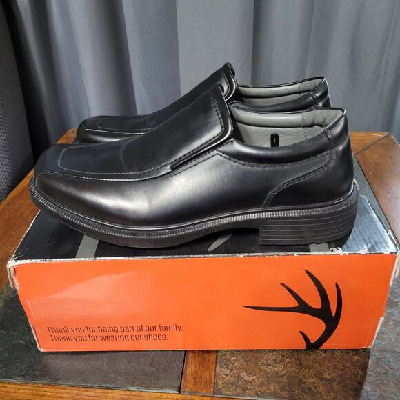 Deer Stags 902 Collection Wide Width Greenpoint Black Vega Loafer Dress Shoes main image 4